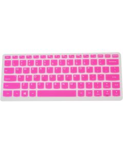 PcProfessional Hot Pink Ultra Thin Silicone Gel Keyboard Cover for Lenovo Yoga 710 14 14" Yoga 710 15 15.6" Flex 4 14" Yoga 910 14" Laptop (Please Compare Layout and Model)