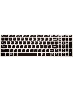PcProfessional Black Ultra Thin Silicone Gel Keyboard Cover for Lenovo Ideapad Flex 3 Edge 2 Ideapad 300 15.6" Laptop with Application Kit (Please Compare Keyboard Layout and Model)