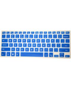 PcProfessional Blue Ultra Thin Silicone Gel Keyboard Cover for Dell XPS 9550 [2015 Model] Inspiron 15 7568/14 3452 15.6" Laptop with Application Kit (Please Compare Keyboard Layout and Model)
